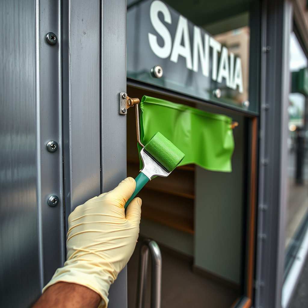 fachada com adesivo Santana de Parnaíba