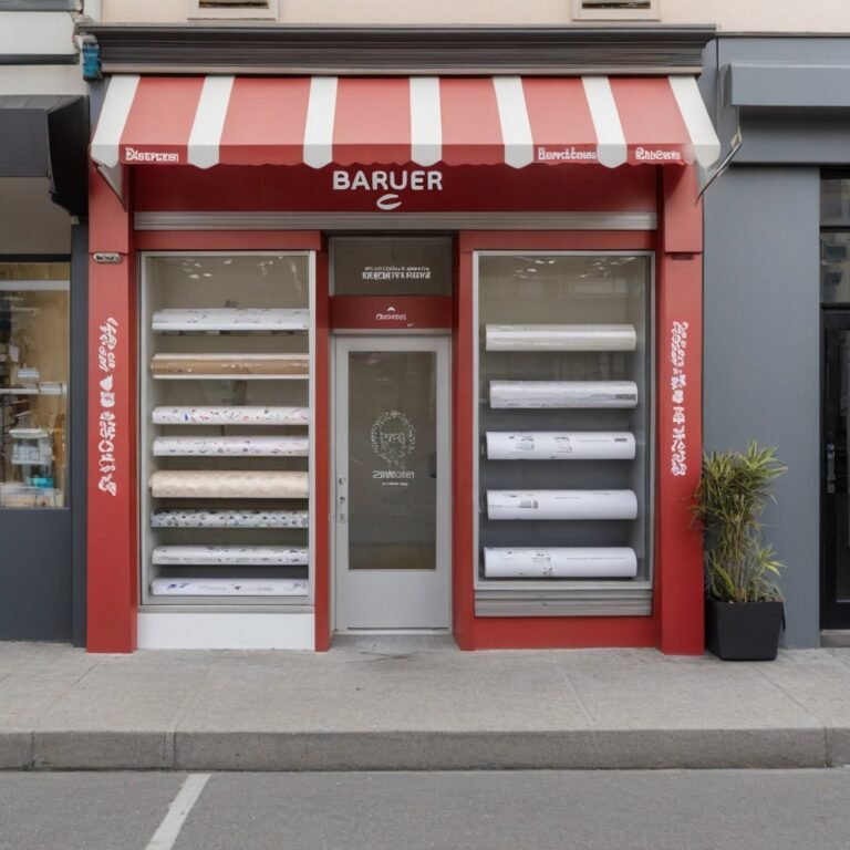 Fachada comercial com impressão personalizada produzida em Barueri