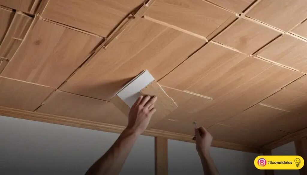 adesivos madeira para teto: transforme seu ambiente sem obras e em poucas horas