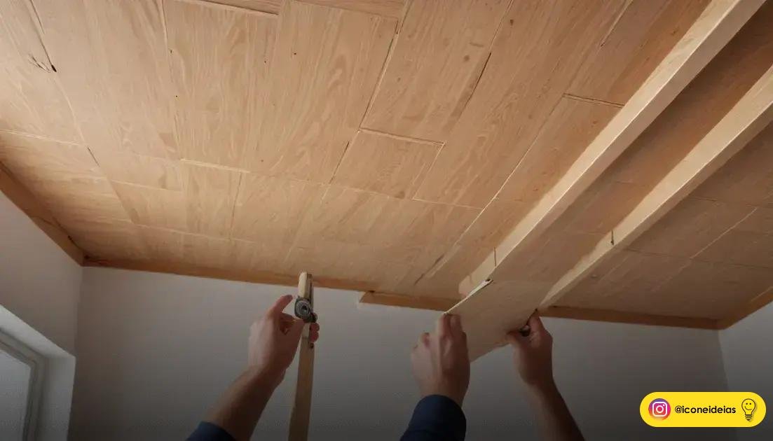 Por que escolher adesivos madeira para teto?