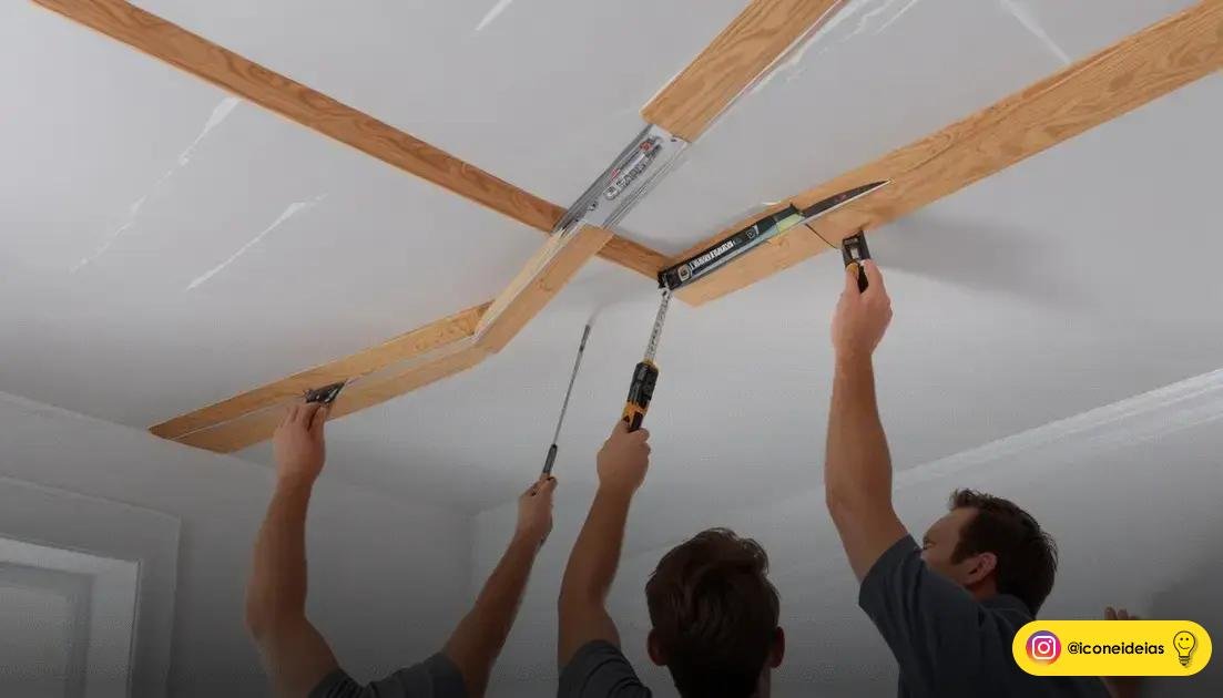 Preparação do teto e passo a passo de aplicação