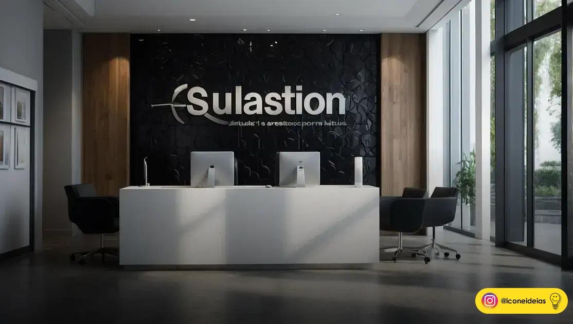 Adesivo para decoração de ambiente Alphaville: acabamento premium para recepções