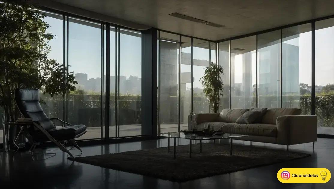 benefícios práticos: redução de calor, proteção UV e privacidade