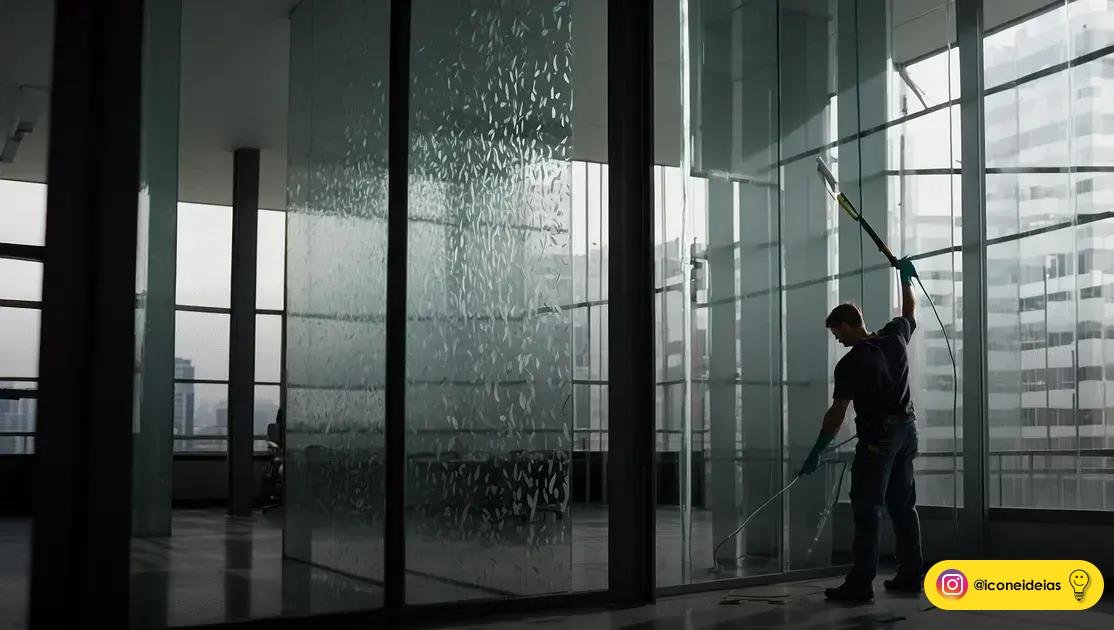 o processo de instalação: serviço limpo, rápido e resultado imediato