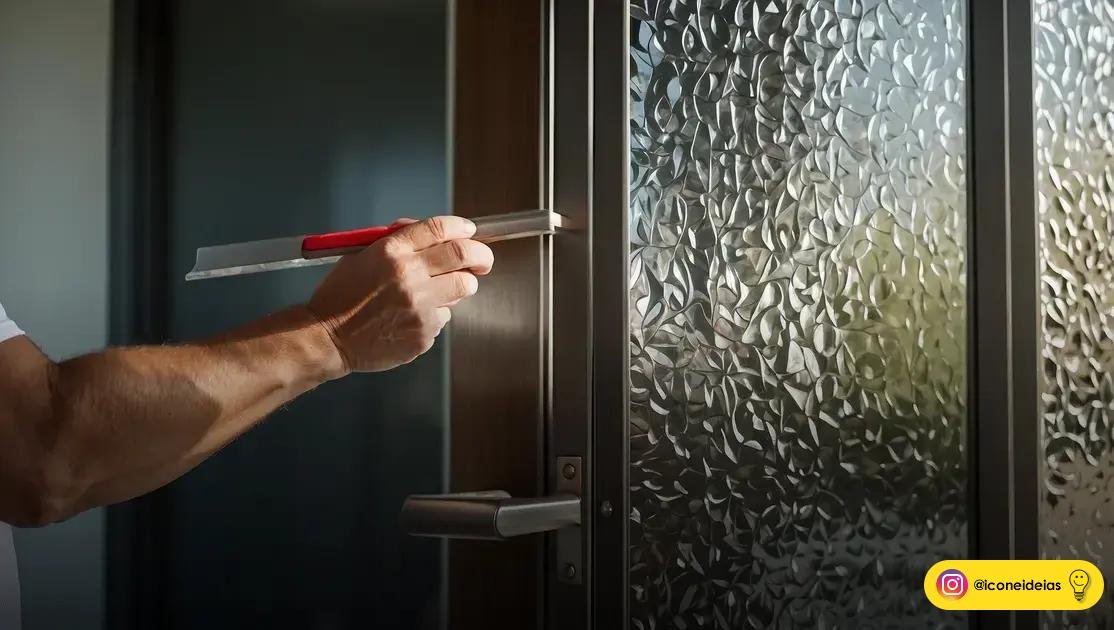 Privacidade e estética: opções para portas de vidro