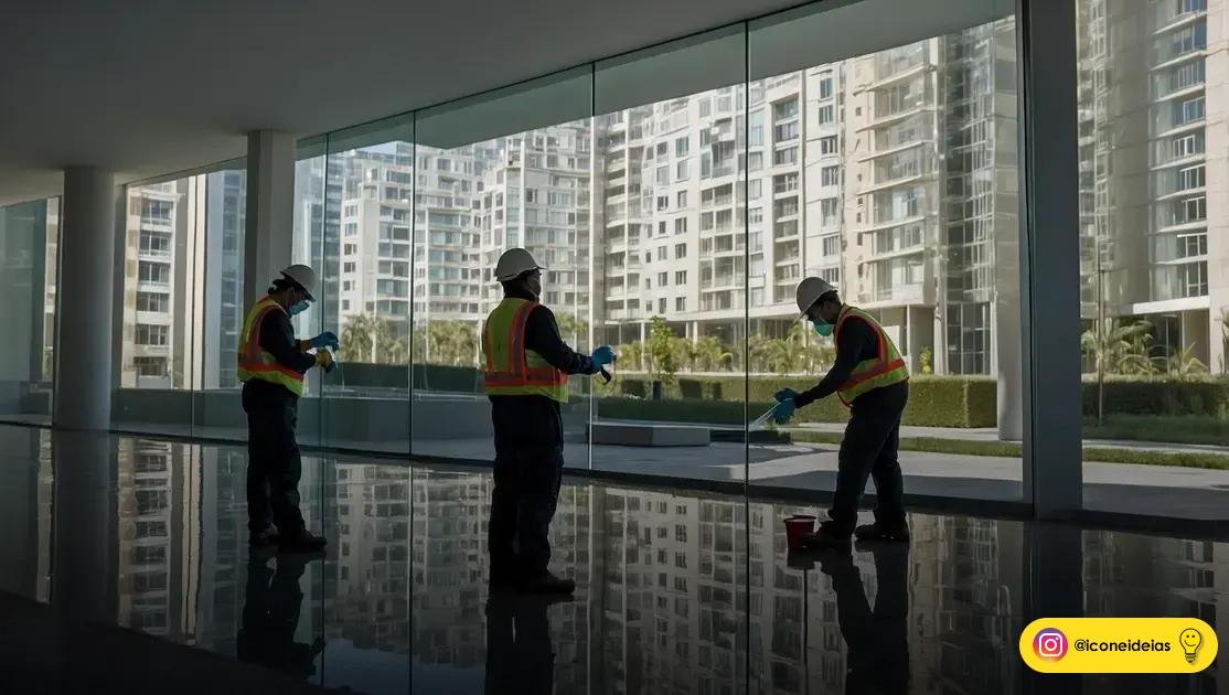 processo de instalação em condomínios e empresas: limpeza, tempo e garantias