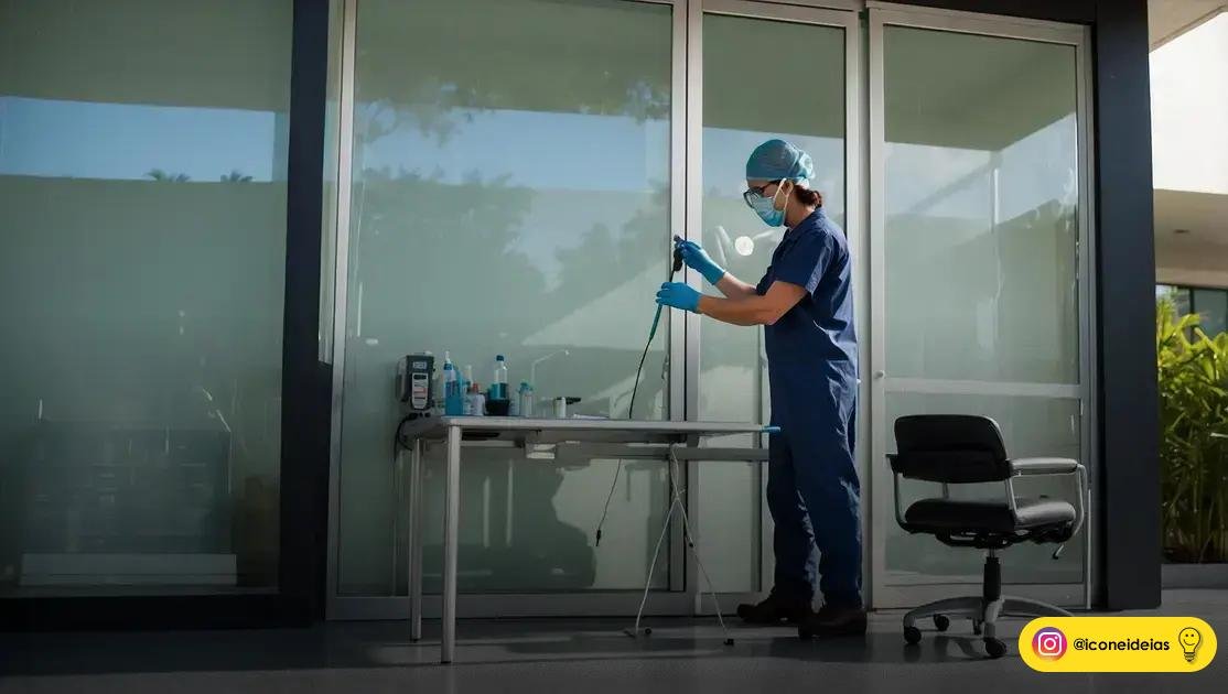 processo de instalação limpa e cuidados pós-aplicação para clínicas em Cotia