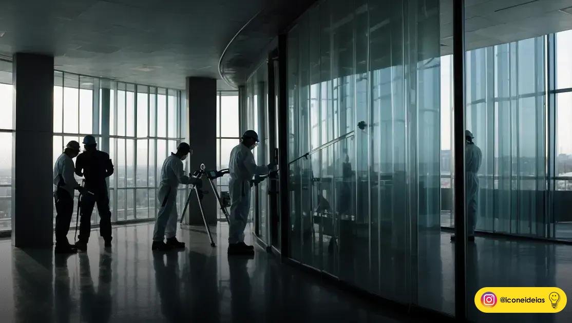 processo de instalação limpa e manutenção para condomínios e empresas