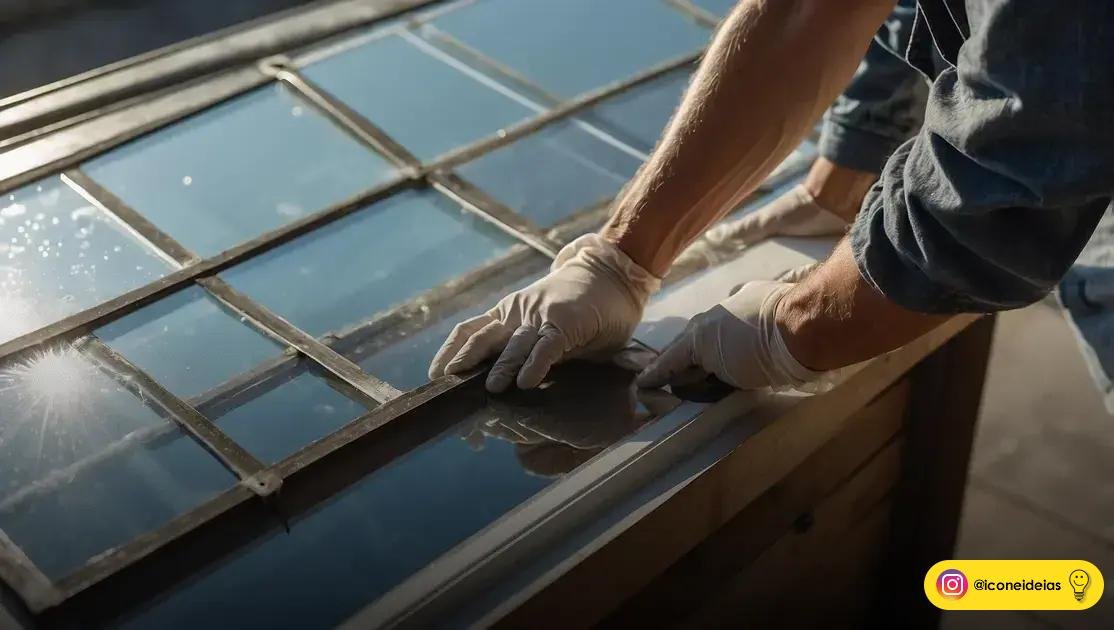 Processo de instalação: limpeza, tempo e cuidados para claraboias