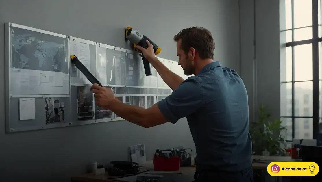 Processo profissional passo a passo: medidas → arte → impressão → recorte → instalação