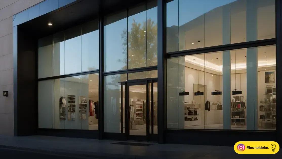 resultados comprovados: casos reais em comércios e fachadas de vidro