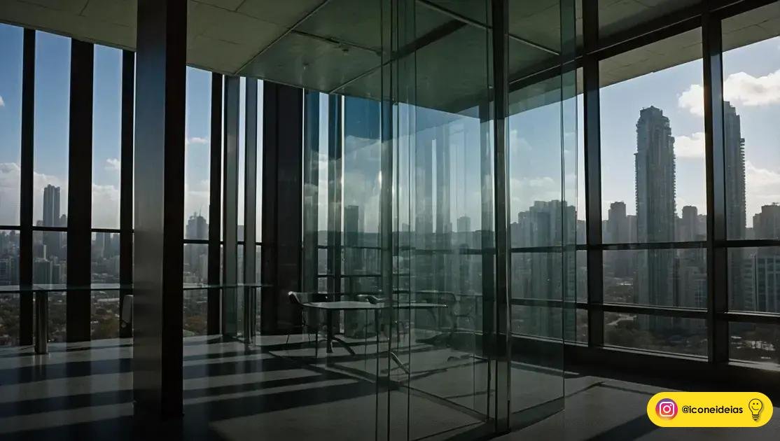 tipos de película e desempenho: refletiva, espelhada e de controle solar